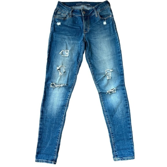 Old Navy Rockstar Skinny Distressed Jeans Size 2 - Picture 3 of 7